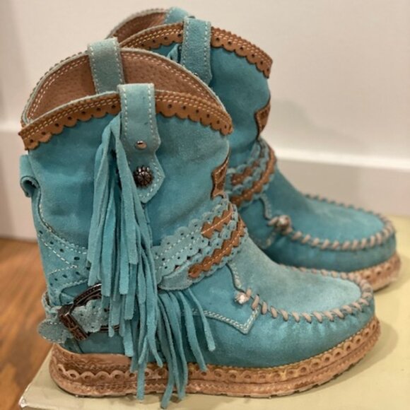 **SOLD** El Vaquero Arya Silverstone Turquoise EU36 *Run BIG - fit like EU37* - Picture 2 of 9